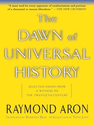 cover image of The Dawn of Universal History
